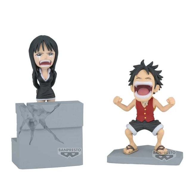 One Piece Monkey D. Luffy & Nico Robin Log Stories World Collectable Figure