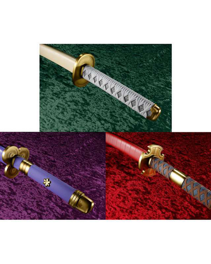 One Piece Roronoa Zoro 3 Sword Style Proplica Set