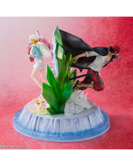 One Piece Figur Shanks & Uta 24cm